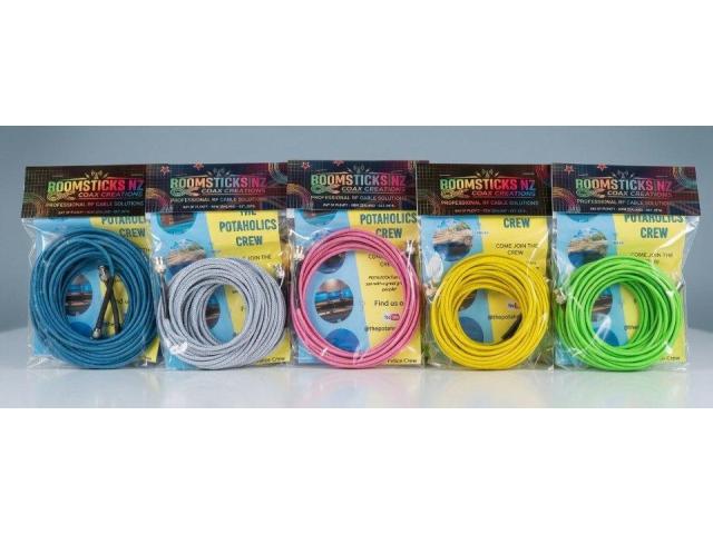 BoomstickNZ Coax Creations - RF Coax 10mtr with weave